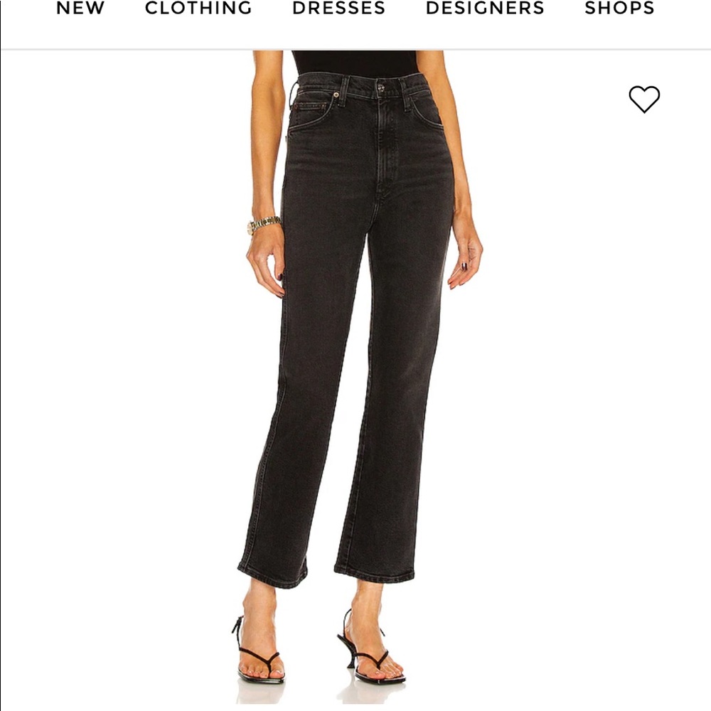 AGOLDE pinch waist jean dark wash